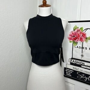 NWT Yogalicious Lux Black Sports Bra Size M